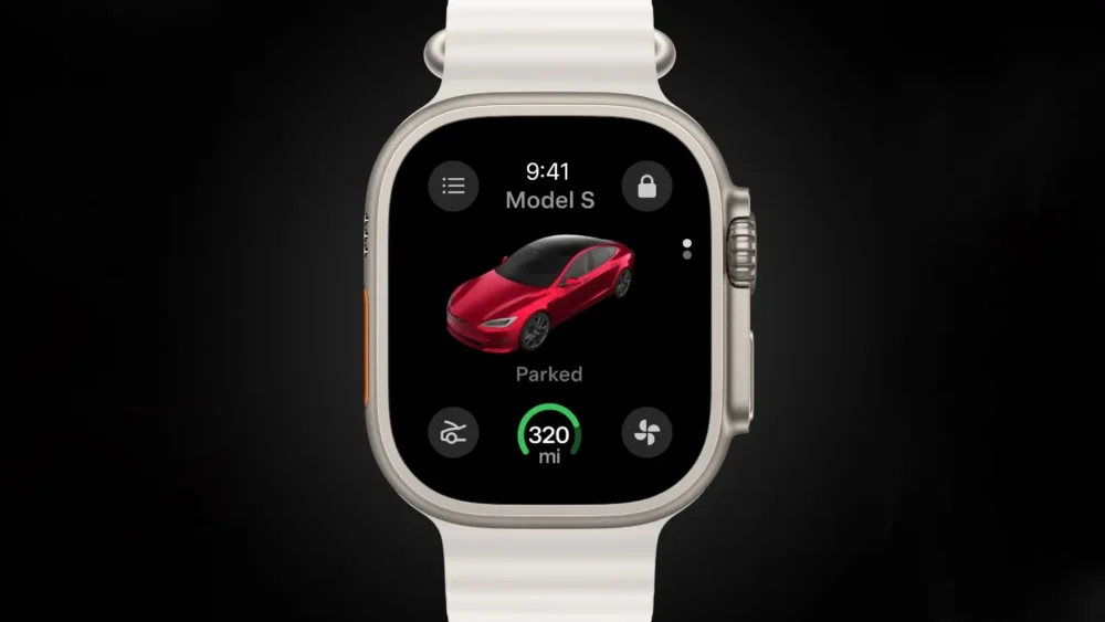 Novo aplicativo chega ao Apple Watch na próxima semana | foto: Tesla