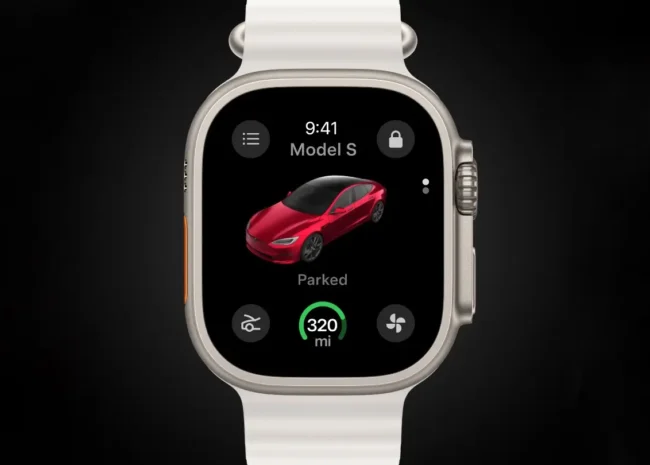 Novo aplicativo chega ao Apple Watch na próxima semana | foto: Tesla