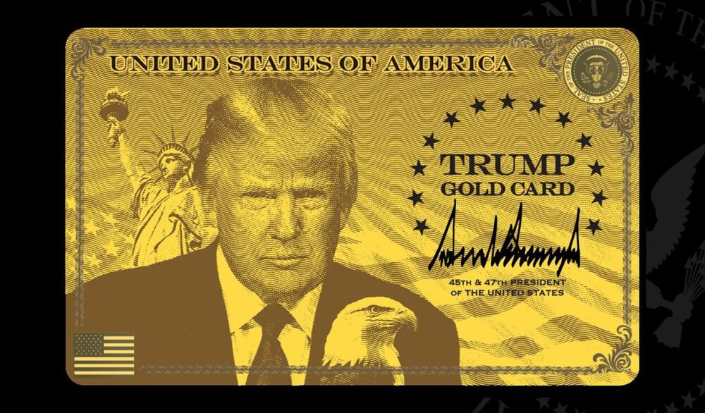Trump gold card | Foto: Casa Branca