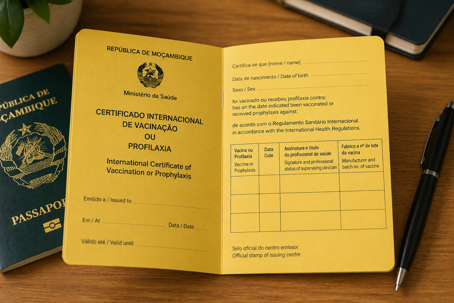 Certificado Internacional de Vacinação - ChatGPT