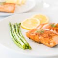 grilled salmon steak