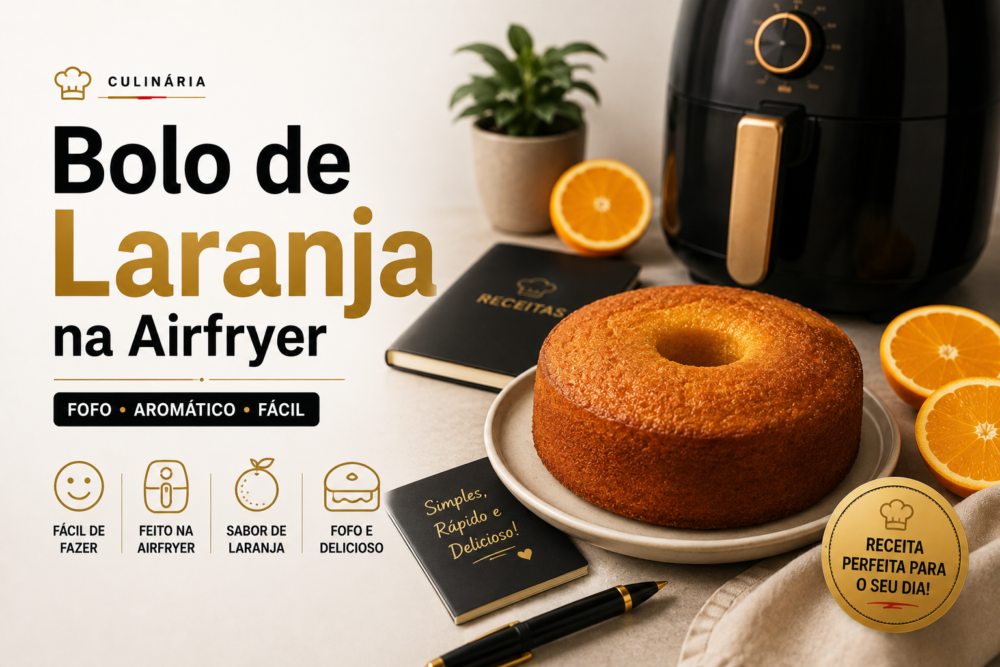 Bolo de Laranja na Airfryer