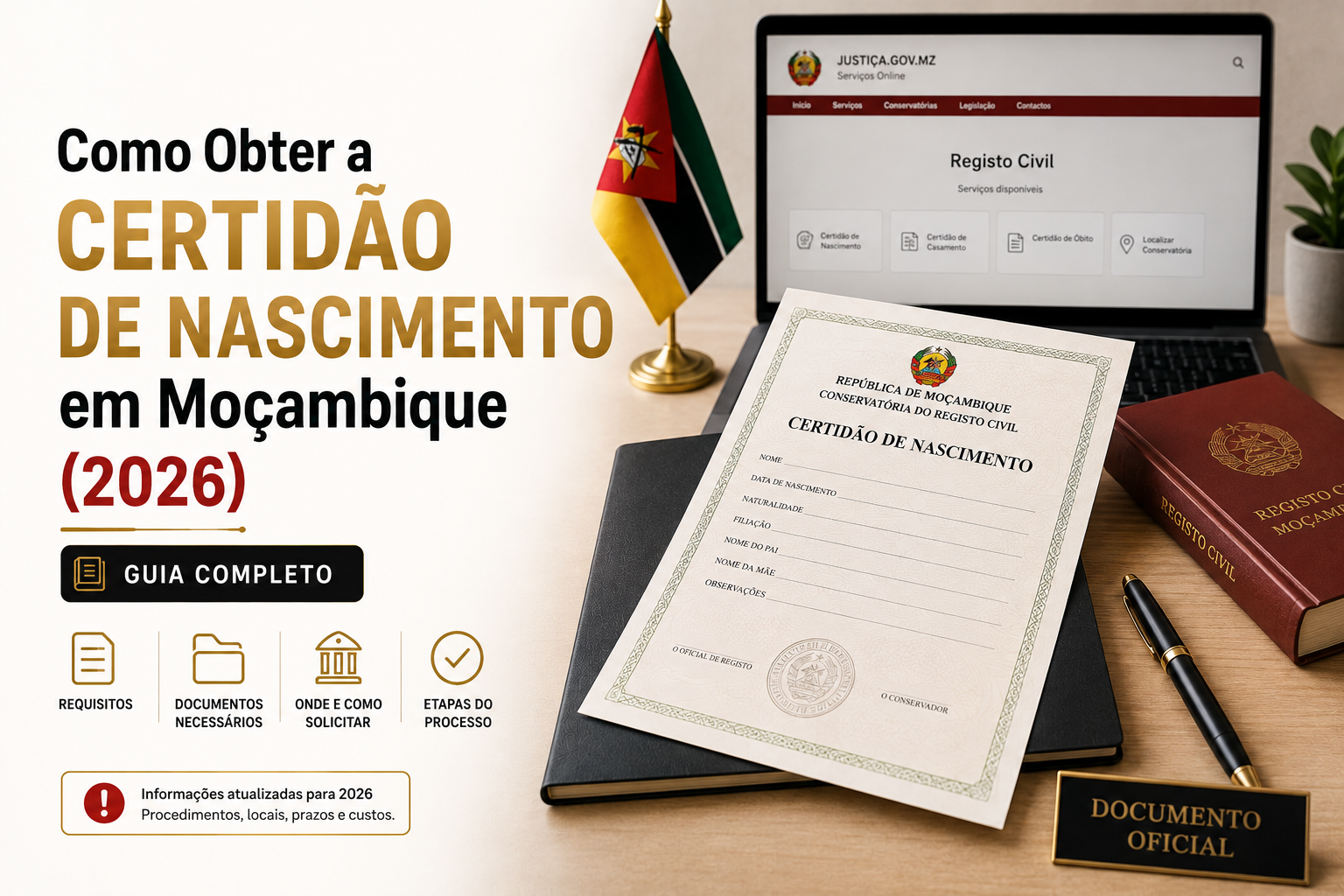 Como Obter a Certidão de Nascimento em Moçambique (2026): Guia Completo