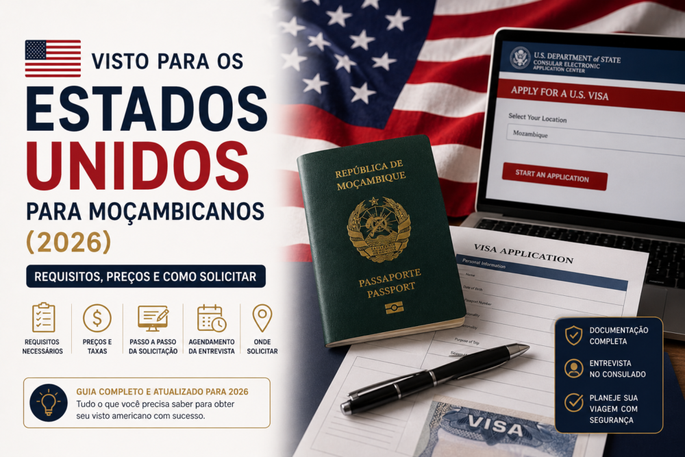 Visto para os Estados Unidos para Moçambicanos (2026)
